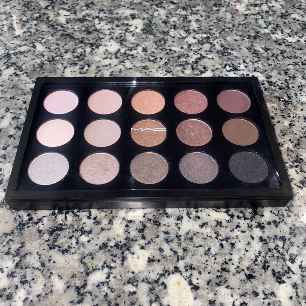Mac Cosmetics' cool pallet of 12 beautiful shades of satin, matte, and shimmer.